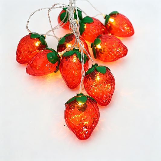Strawberry Battery Operated String Lights