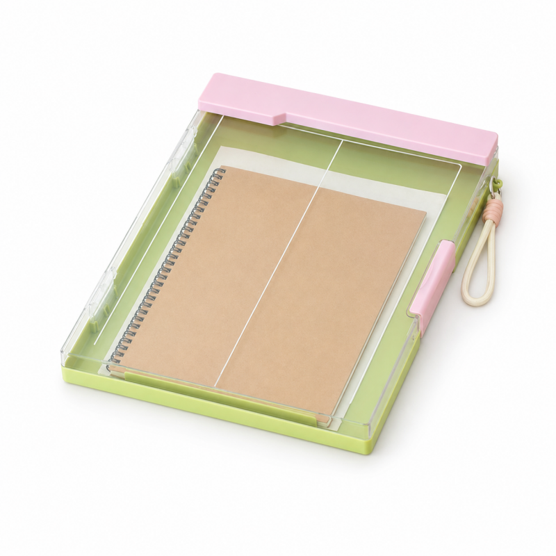 A4 Transparent Dual Clip Organizer