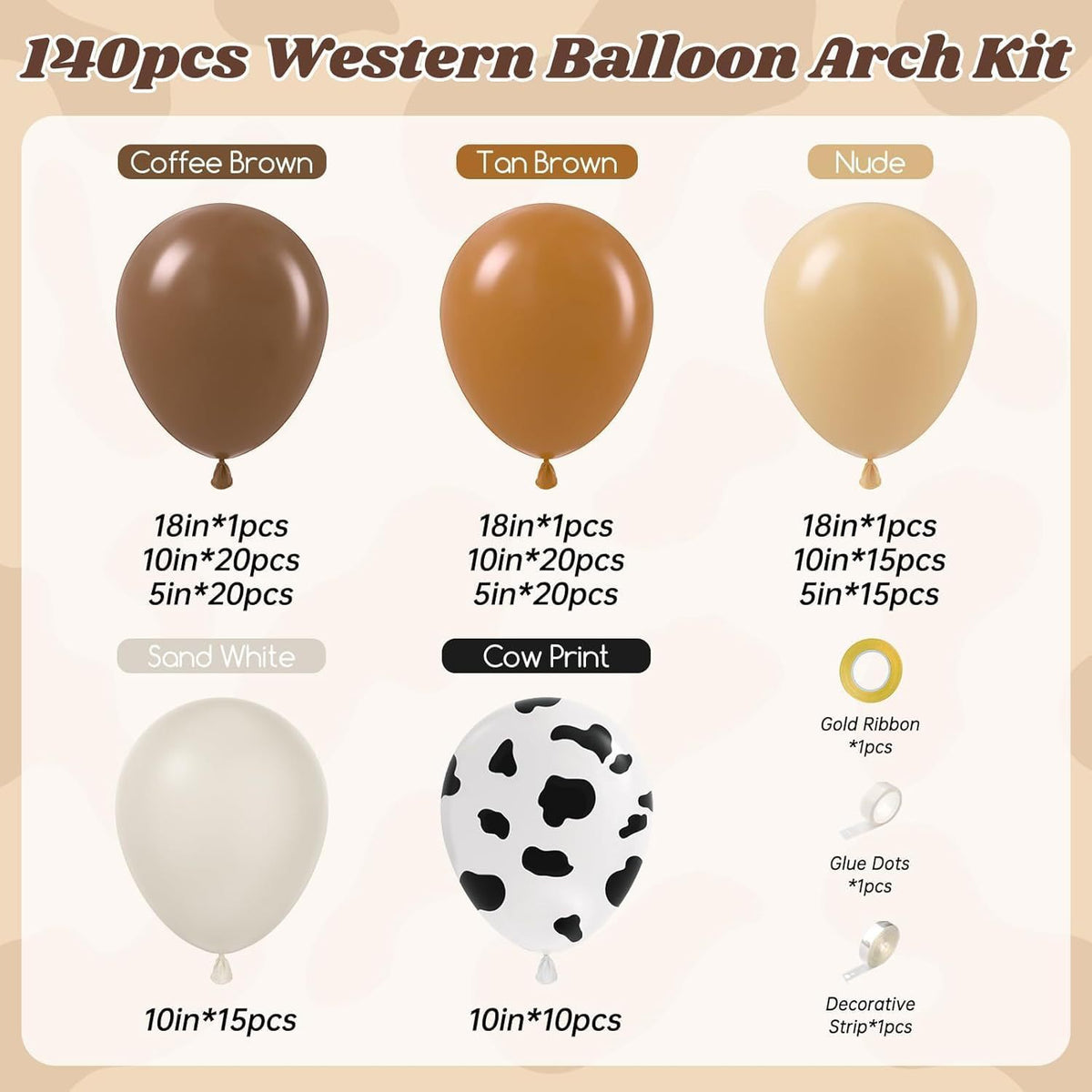Western Cowboy Balloon Arch Kit
