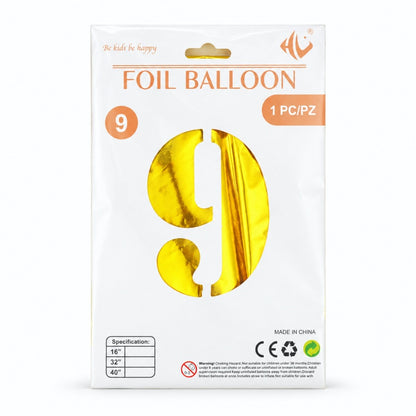 40 Inch Gold Number Foil Balloon (Party Balloon (MK2PPFN6H7LC52))