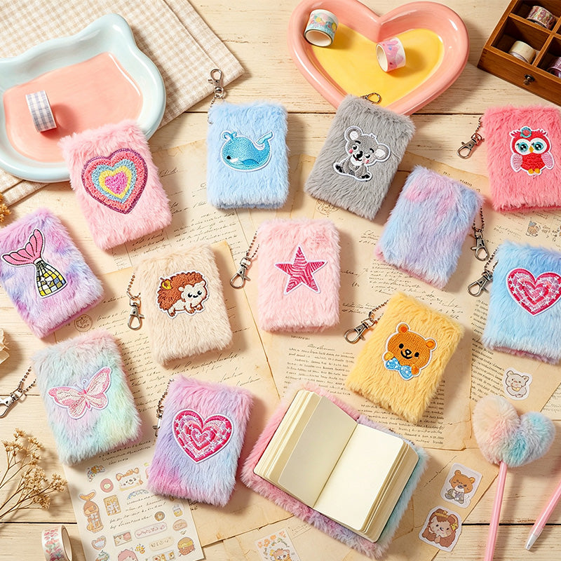 Plush Keychain Pocket Memo Pad