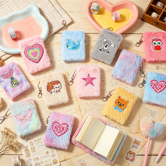 Plush Keychain Pocket Memo Pad