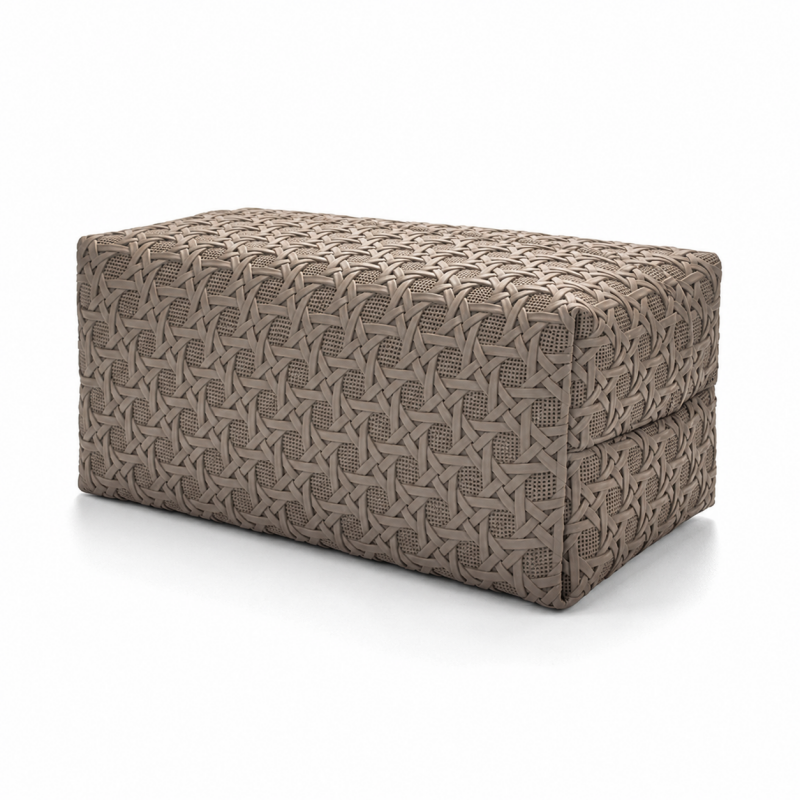 Pleated Leather Look Tissue Holder