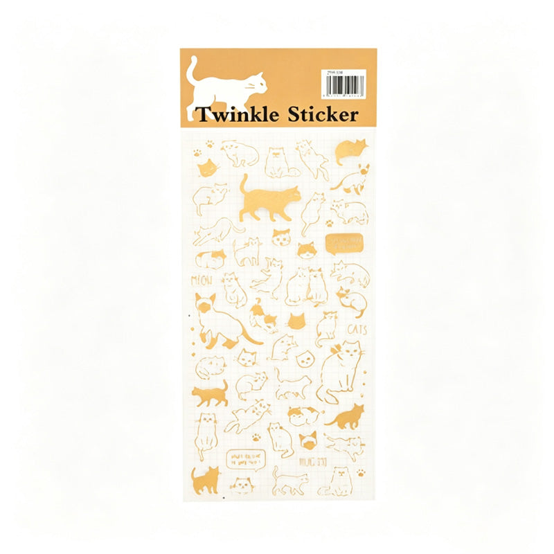 Vintage Gold Foil Sticker Sticker Sheet