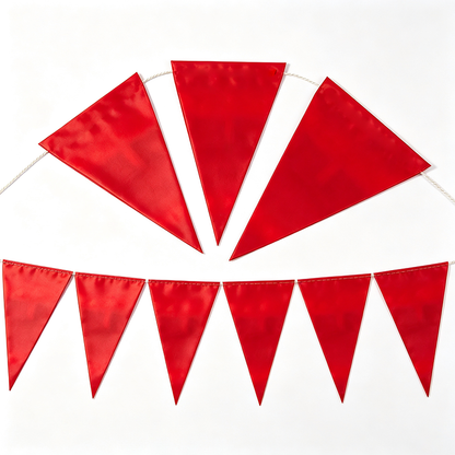 10 Meter Triangle Pennant Banner – 20 Flags