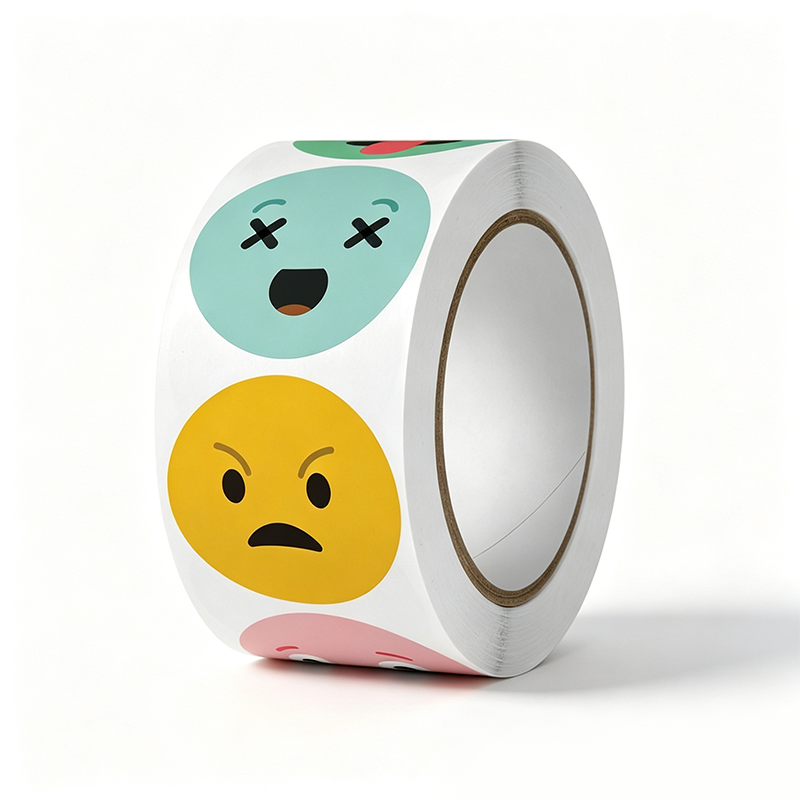 Positive Floral Seal Sticker Roll