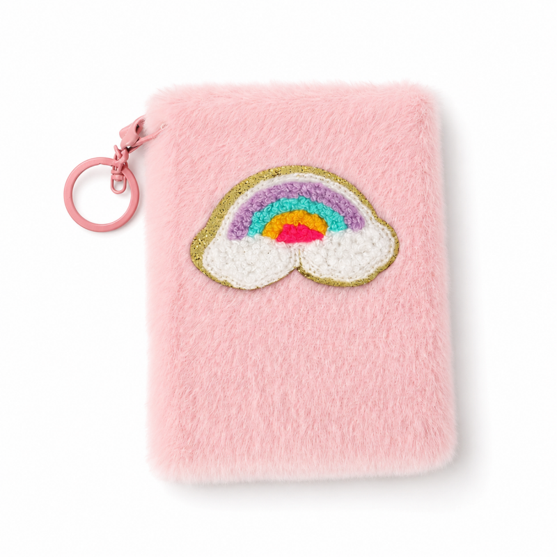 10 Cupcake Plush Keychain Notebook