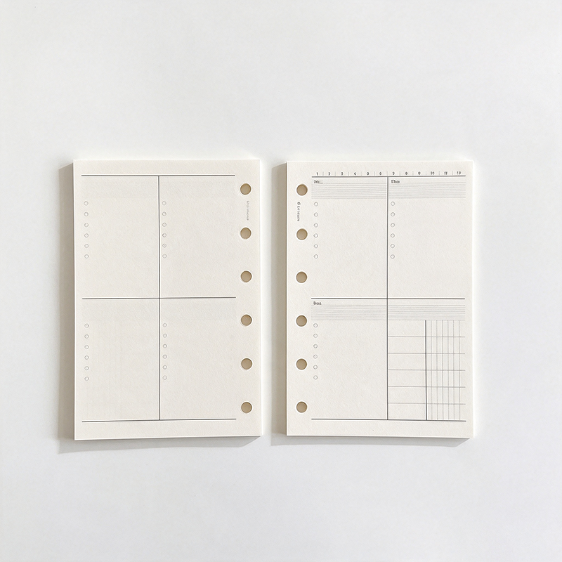 A7 Refillable Planner Inserts