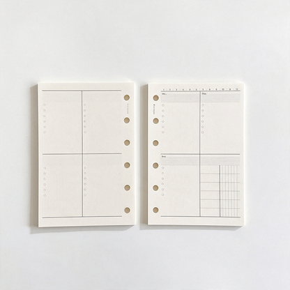 A7 Refillable Planner Inserts