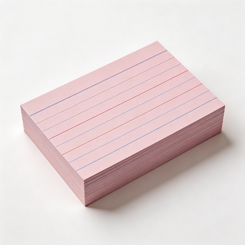 Vintage Ruled Index Cards – 150gsm Double-Sided