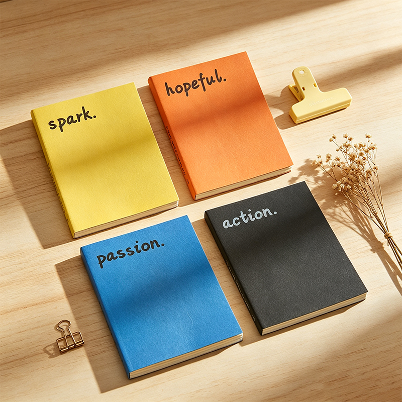 Colorful Bold Word Minimal Notebook