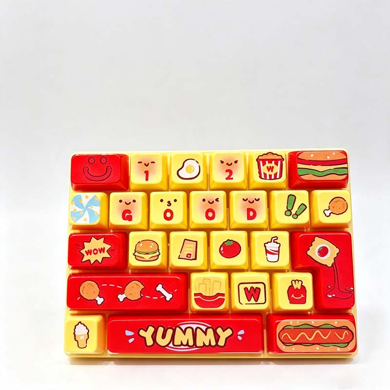 Happy 26 Key Keyboard Fidget Keychain
