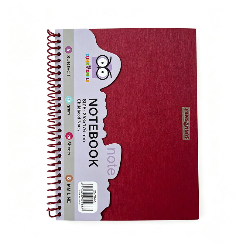 Color Divider Spiral Notebook