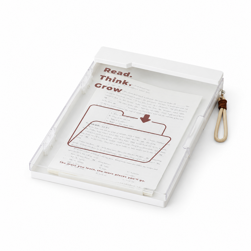A4 Transparent Dual Clip Organizer