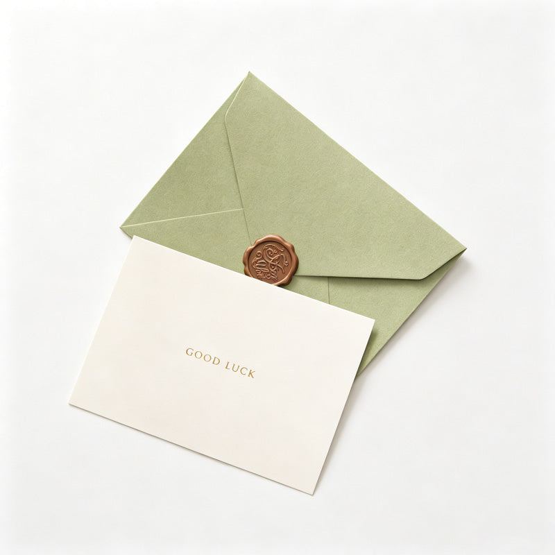 Green Envelope & A6 Greeting Cards Set