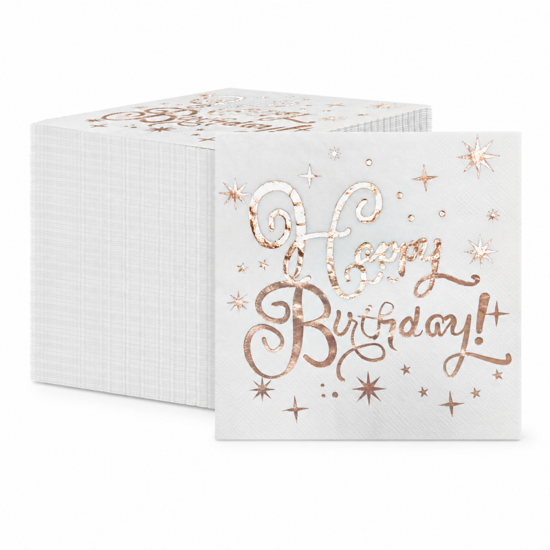 Birthday Foil Party Napkins