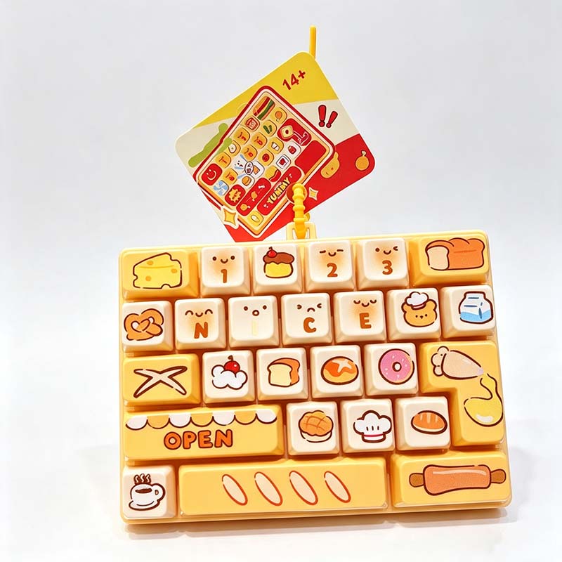 Happy 26 Key Keyboard Fidget Keychain