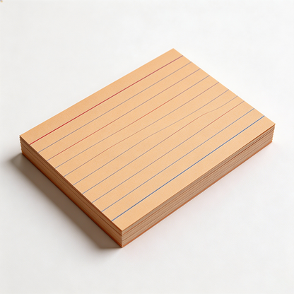 Vintage Ruled Index Cards – 150gsm Double-Sided