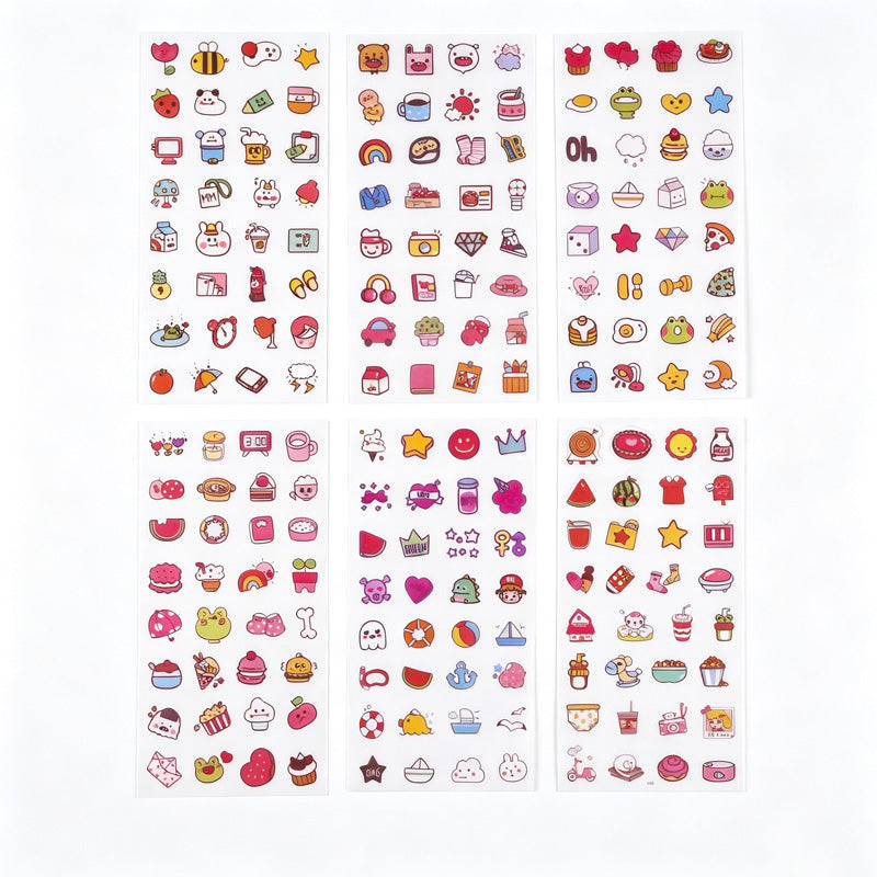 6PCS Washi Sticker Set