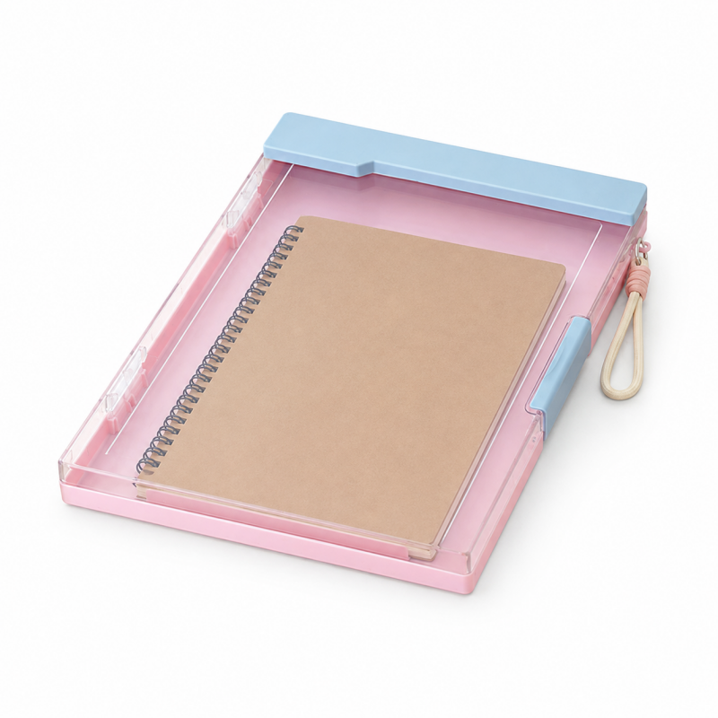 A4 Transparent Dual Clip Organizer