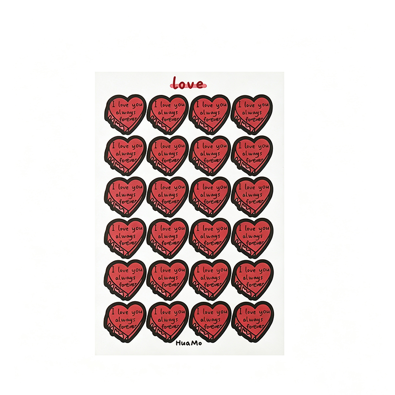 Morandi Heart Seal Stickers