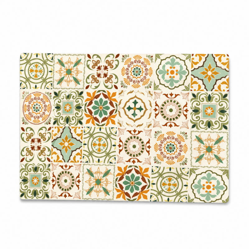 Cream Gingham Waterproof Placemat