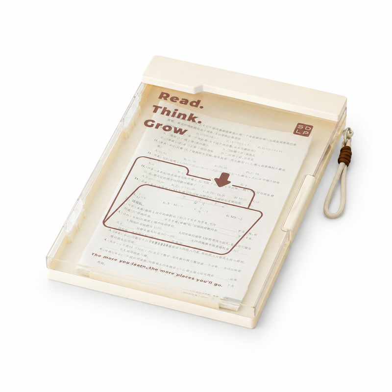 A4 Transparent Dual Clip Organizer