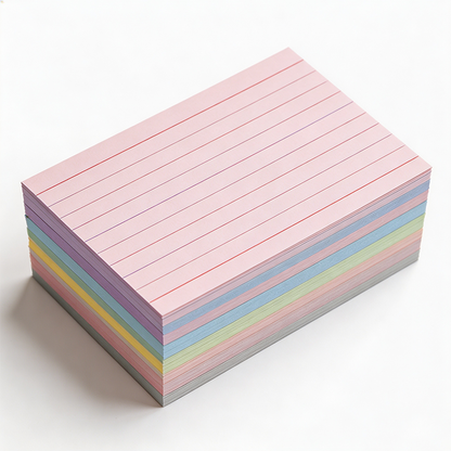 Vintage Ruled Index Cards – 150gsm Double-Sided