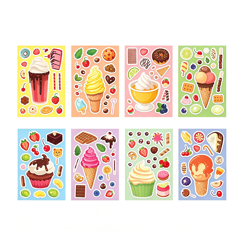 Holographic Half Body Girl Dress Up Stickers
