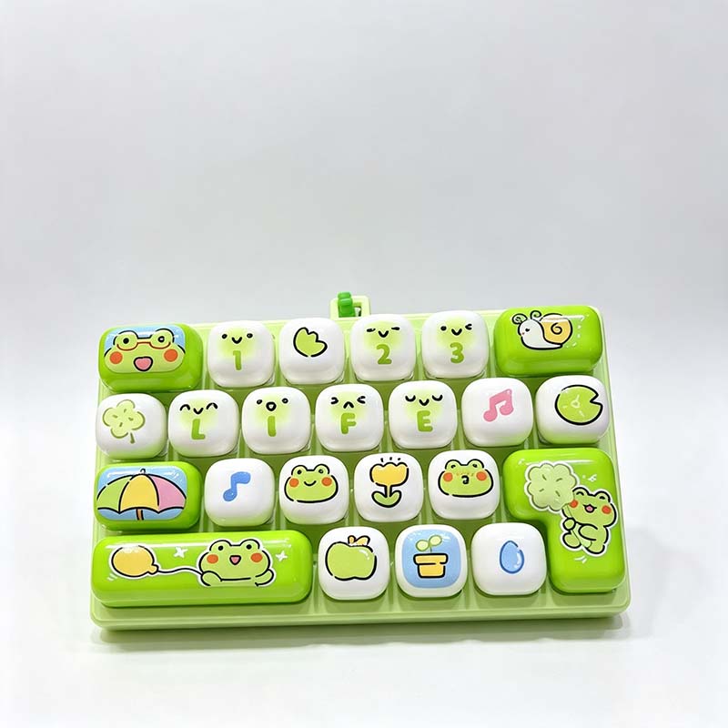 Happy 26 Key Keyboard Fidget Keychain
