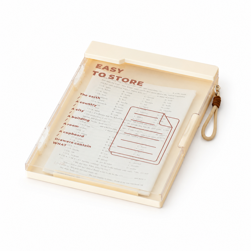 A4 Transparent Dual Clip Organizer