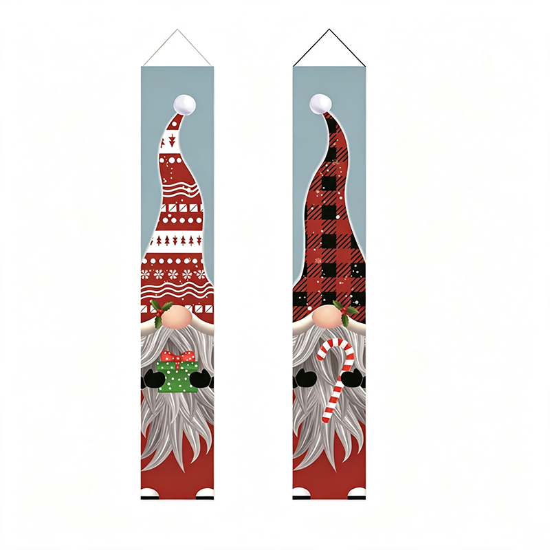 Christmas Porch Banner Door Decorations