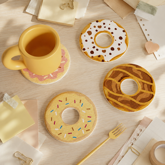 Donut Diatomite Coasters