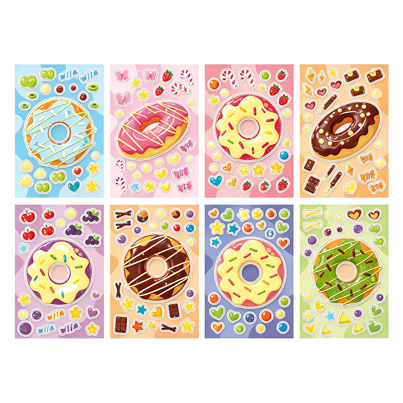 Holographic Half Body Girl Dress Up Stickers