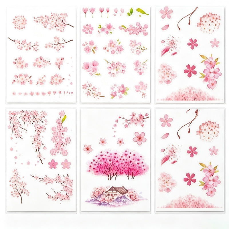 6PCS Washi Sticker Set