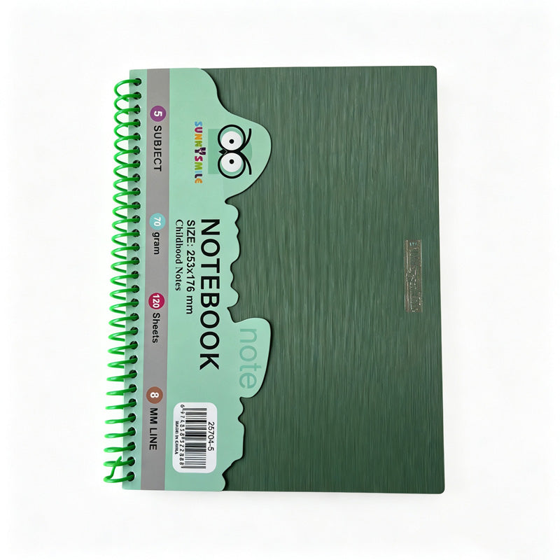 Color Divider Spiral Notebook