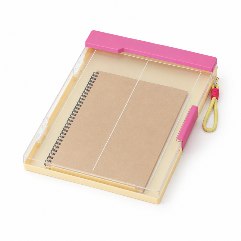 A4 Transparent Dual Clip Organizer