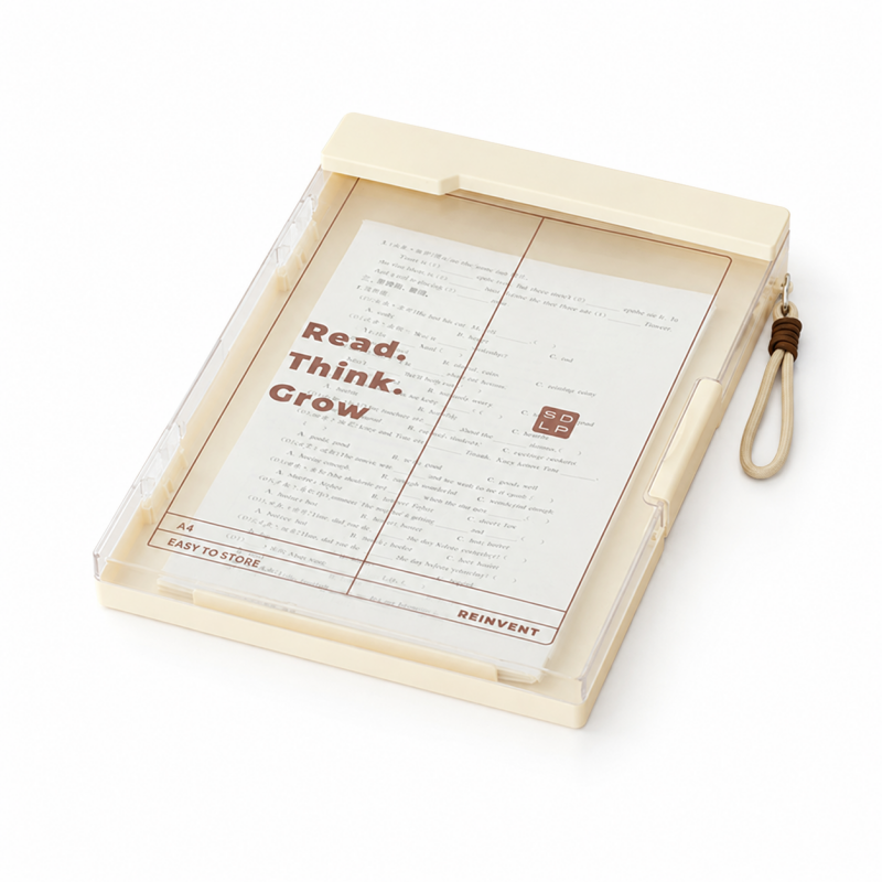 A4 Transparent Dual Clip Organizer