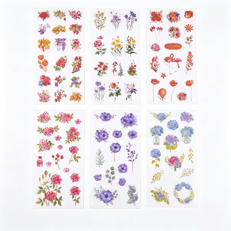 6PCS Washi Sticker Set