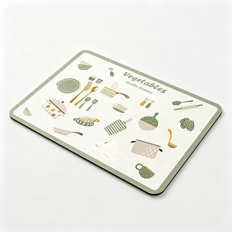 Color Dot Diatomite Drying Mat
