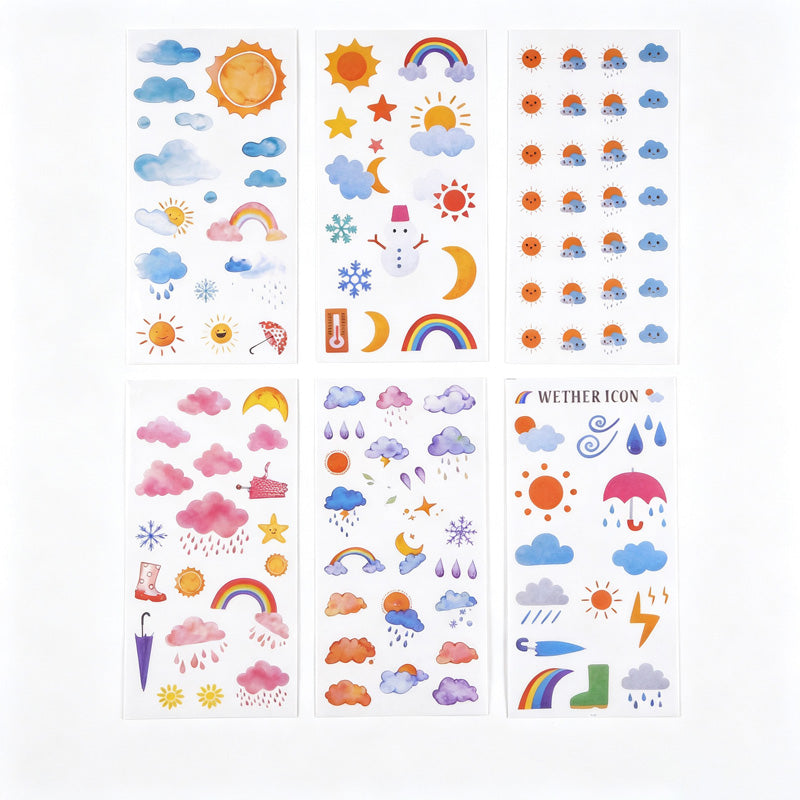 6PCS Washi Sticker Set