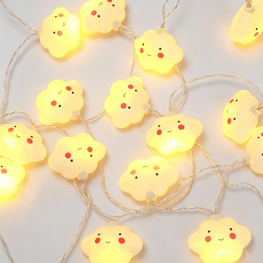 Cloud Shape Battery Operated String Lights
