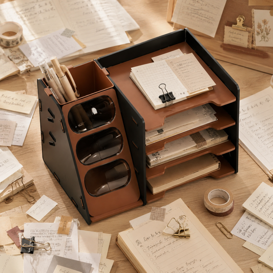 Multi-Functional Desktop Storage Box