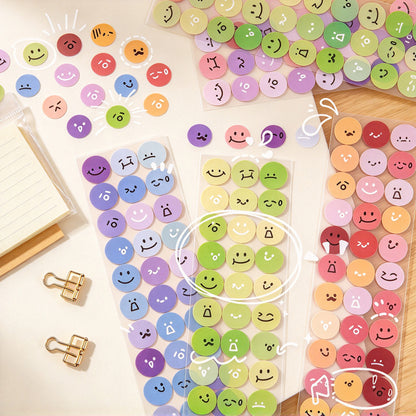 Emoticon Ball PET Stickers
