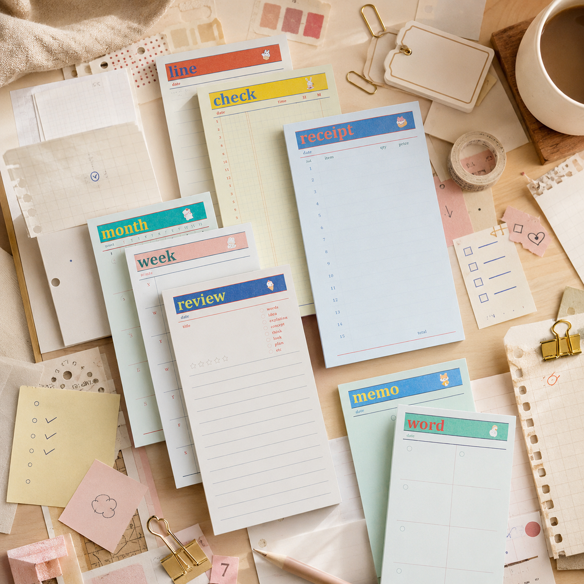 10 Multifunctional Planning and Memo Notepad