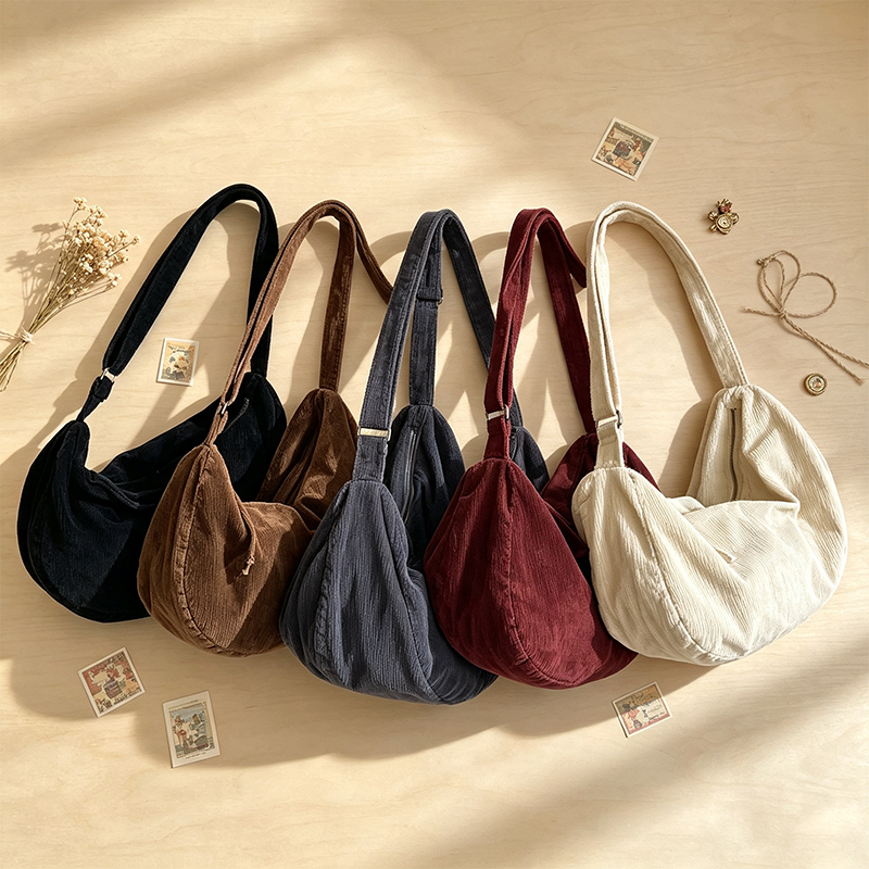 Soft Crescent Shoulder Bag