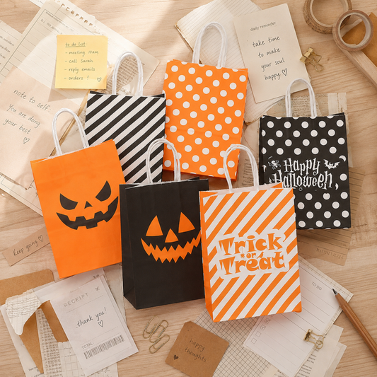 Halloween Printed Kraft Paper Gift Bag