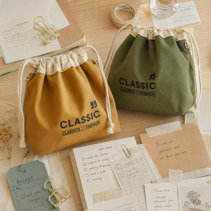 Canvas Splicing Lunch Shoulder Bag