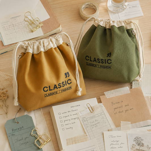 Canvas Splicing Lunch Shoulder Bag