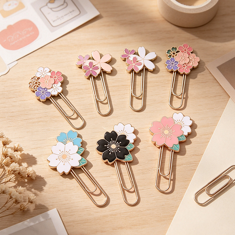 Cherry Blossom Paper Clip Set